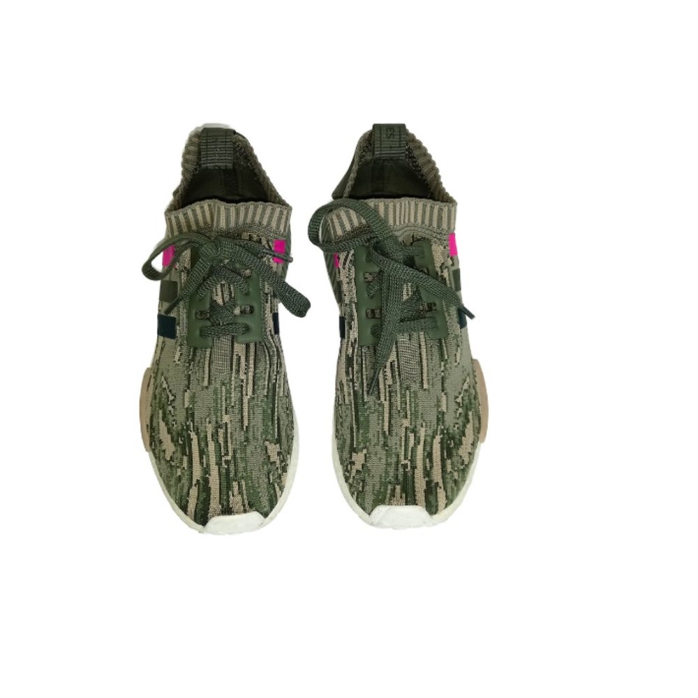 Adidas NMD Primeknit Green Glitch Camo